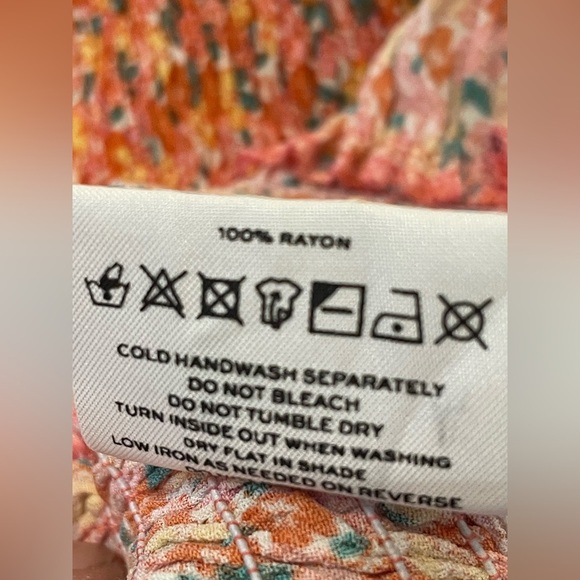 FAITHFULL THE BRAND Margherita Smocked Mini Dress | Floral Short Puff Sleeve | 2 - Picture 12 of 12